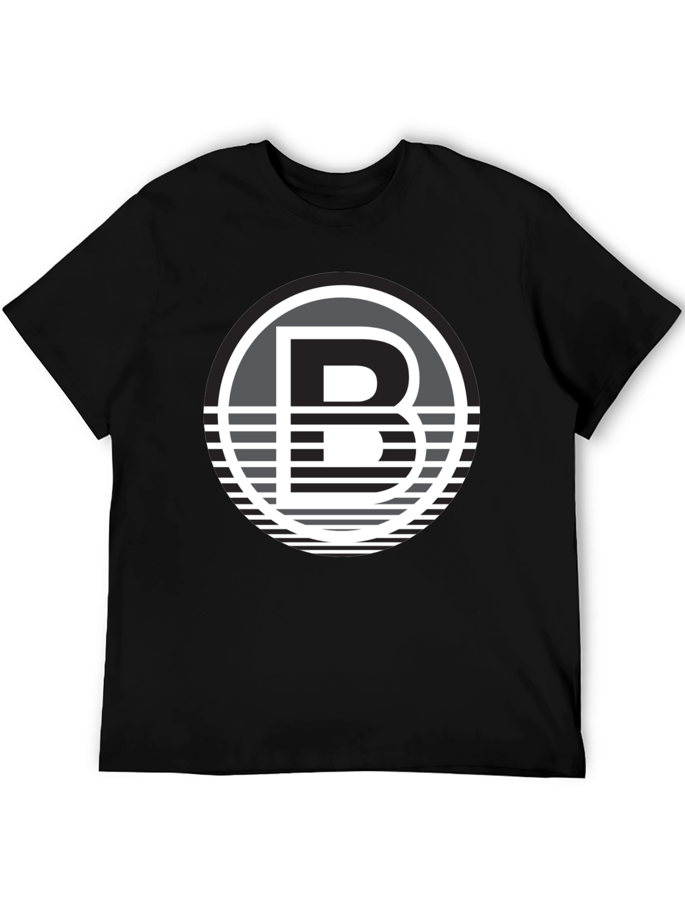 Black T-Shirt with Bold B Logo