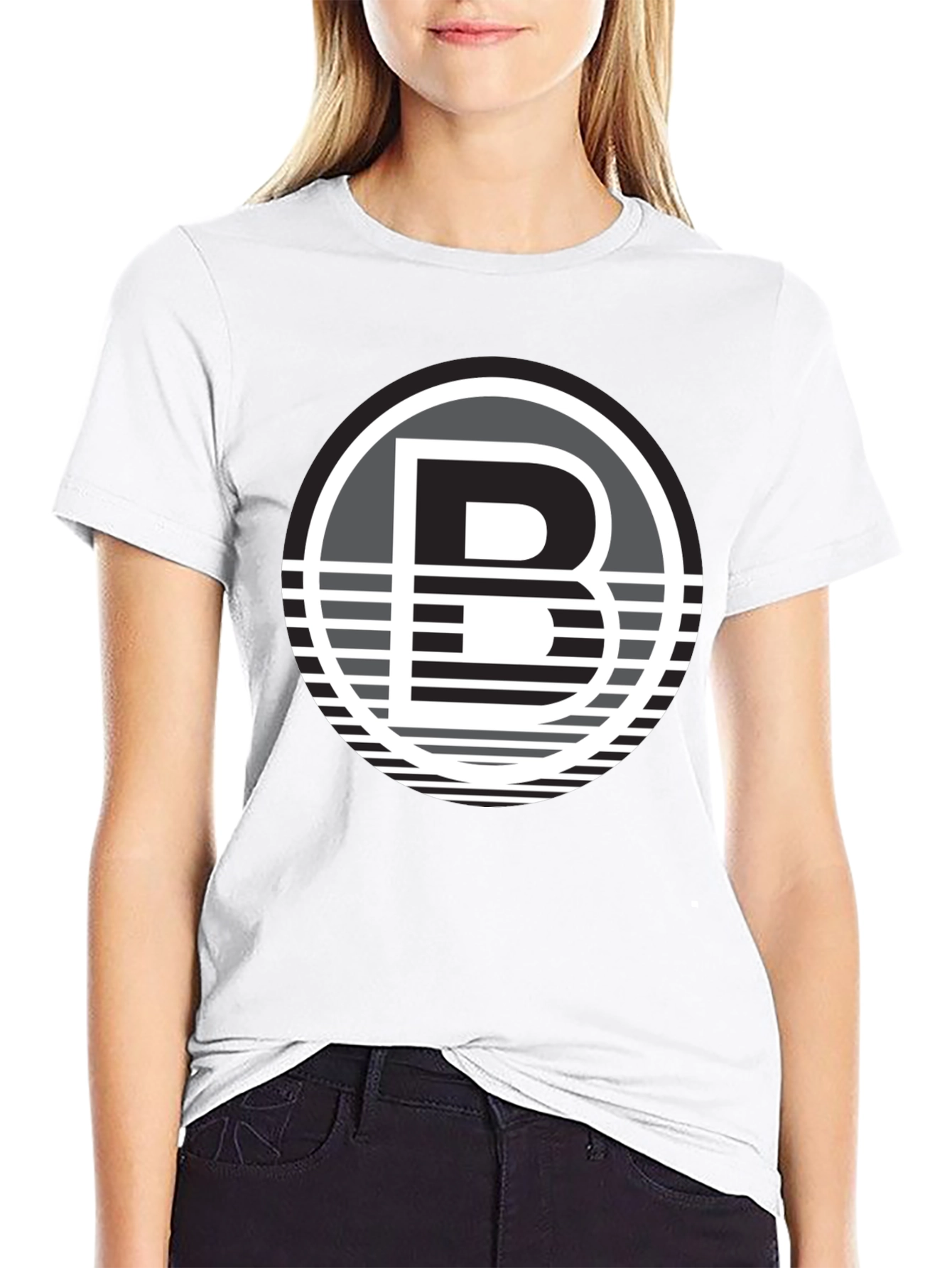 Black T-Shirt with Bold B Logo