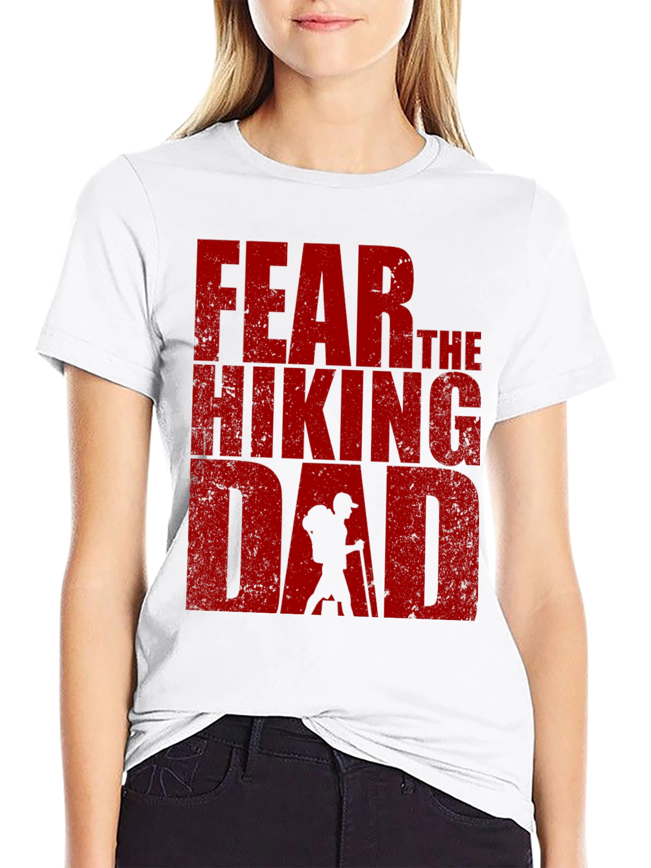 Fear The Hiking Dad T-Shirt - Black