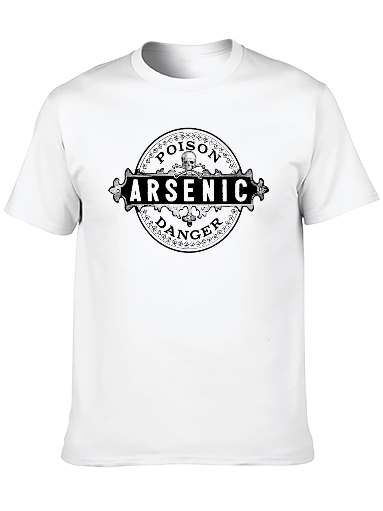 Arsenic Poison Danger Graphic T-Shirt - Mens Black Tee