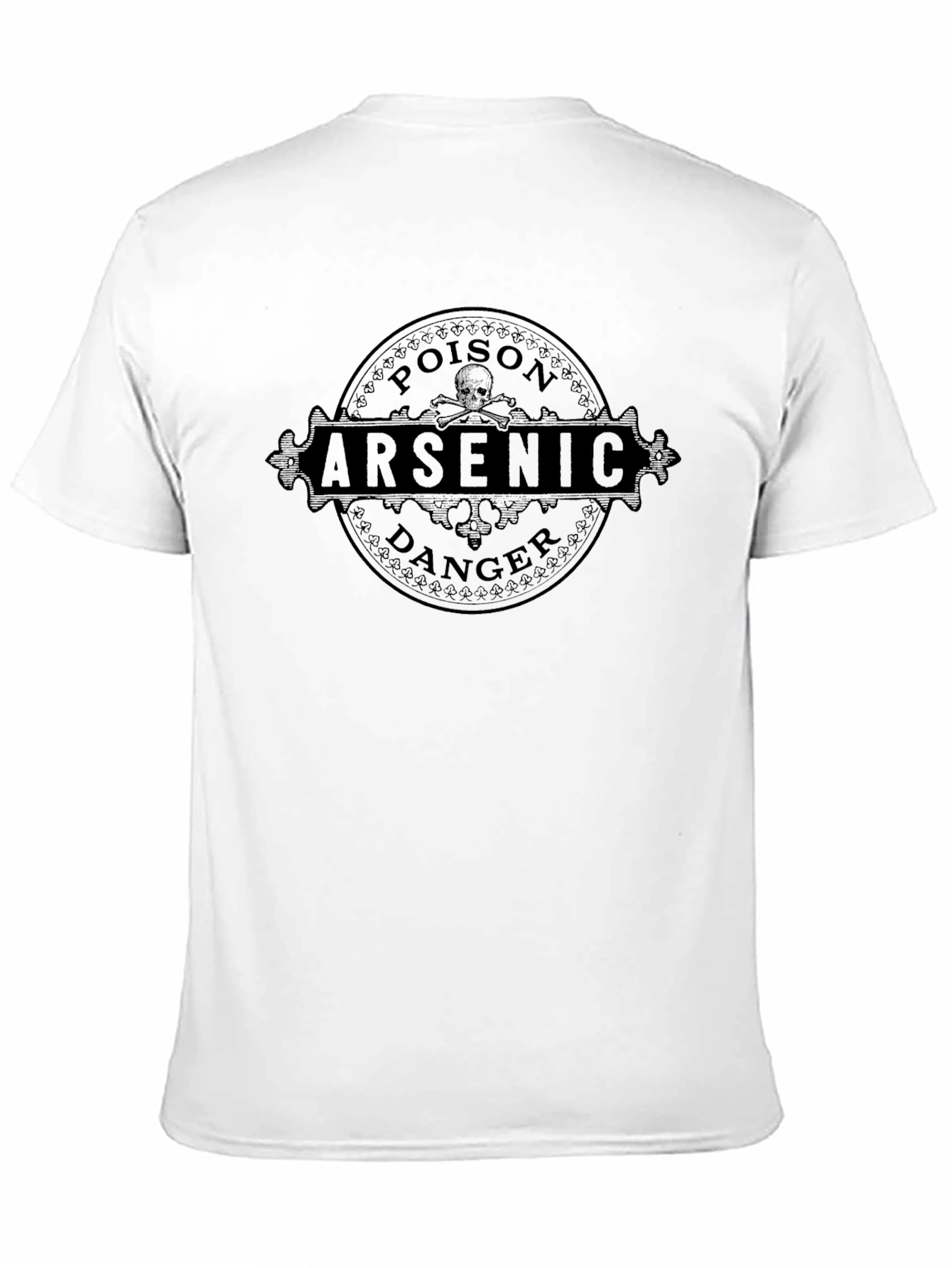 Arsenic Poison Danger Graphic T-Shirt - Mens Black Tee