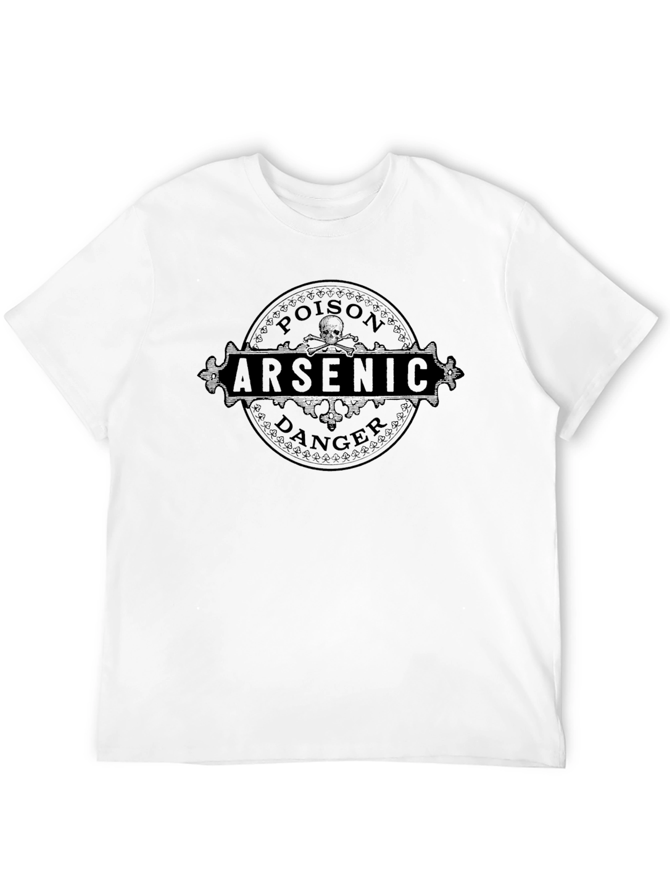 Arsenic Poison Danger Graphic T-Shirt - Mens Black Tee