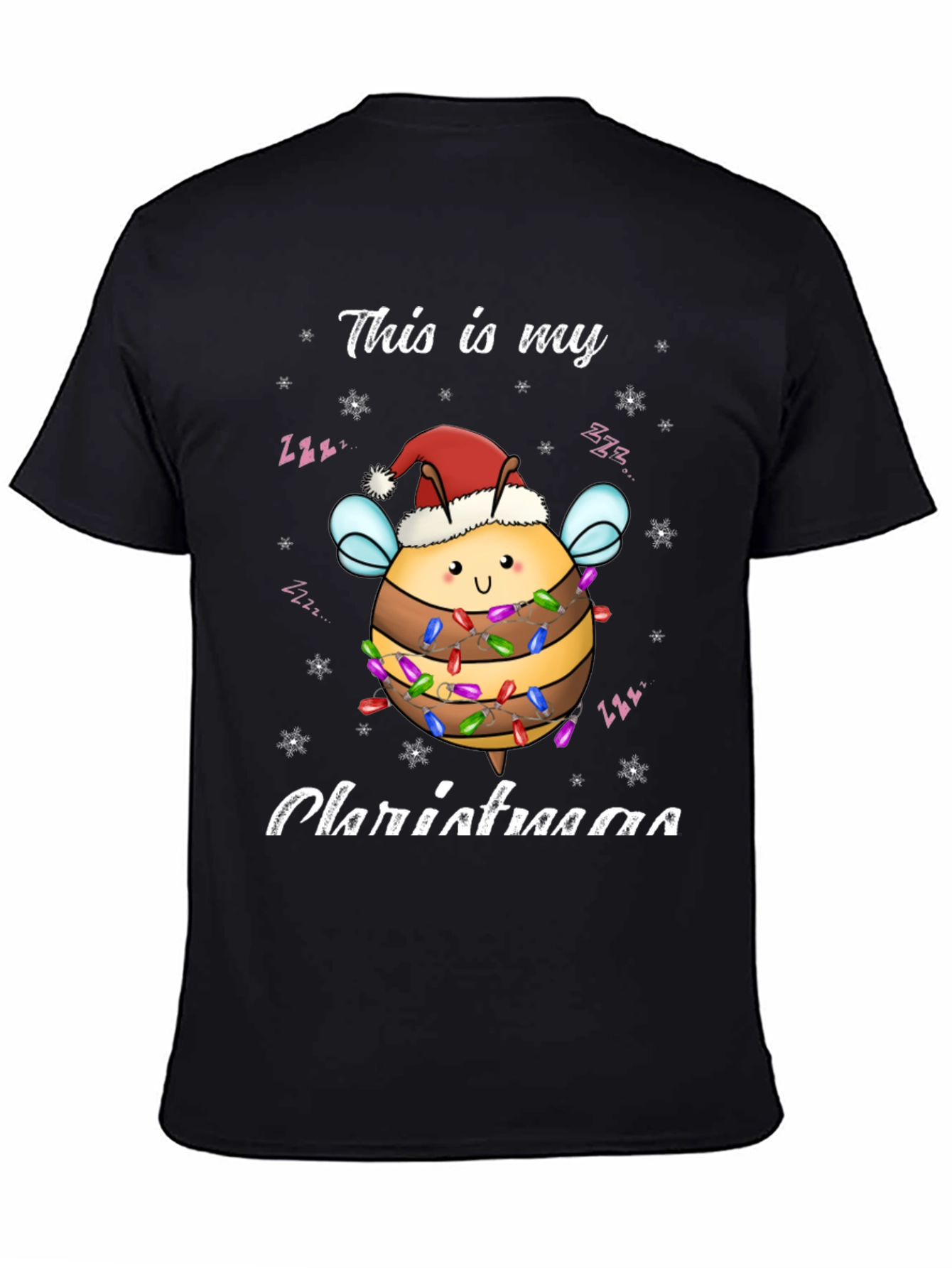 Christmas Bee T-Shirt Festive Holiday Style