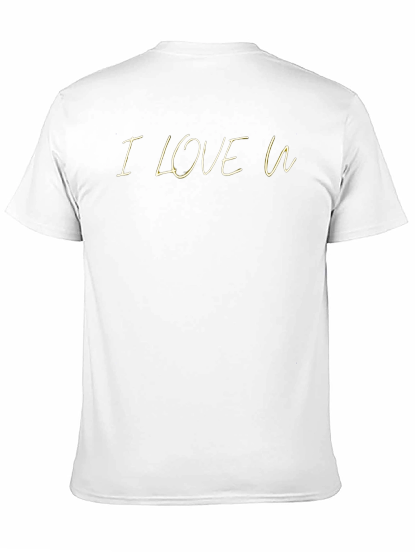 I Love U Black T-Shirt - Stylish Casual Wear