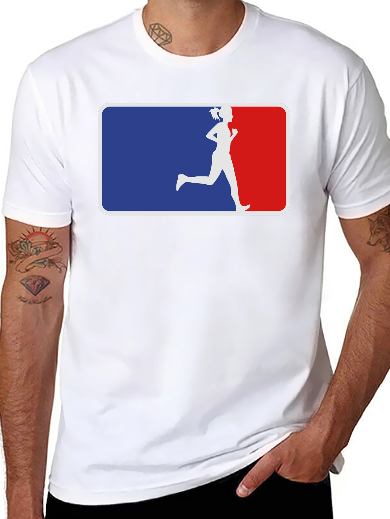 Runner Silhouette Graphic Tee - Athletic Style