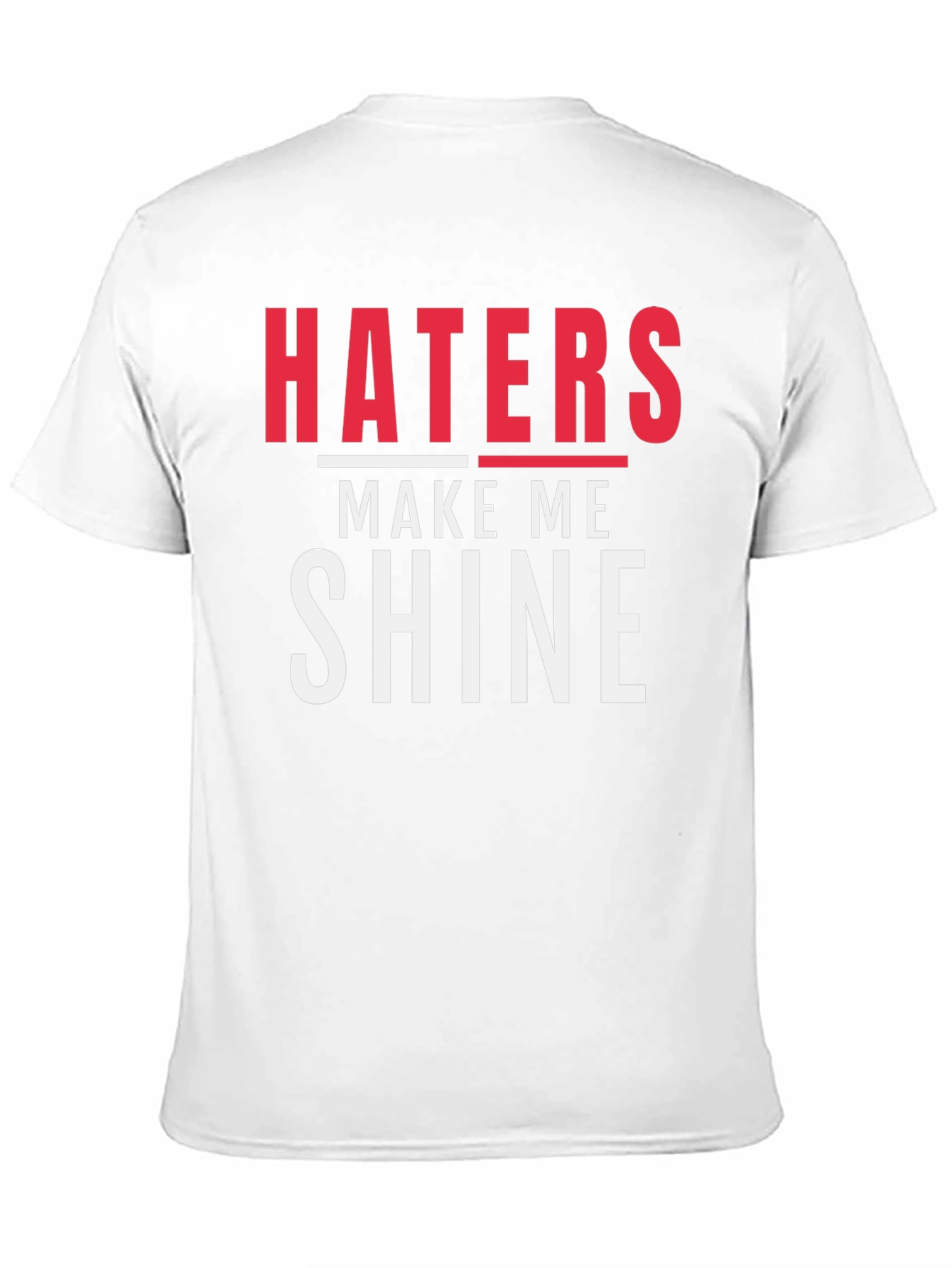 Haters Make Me Shine Black Graphic Tee