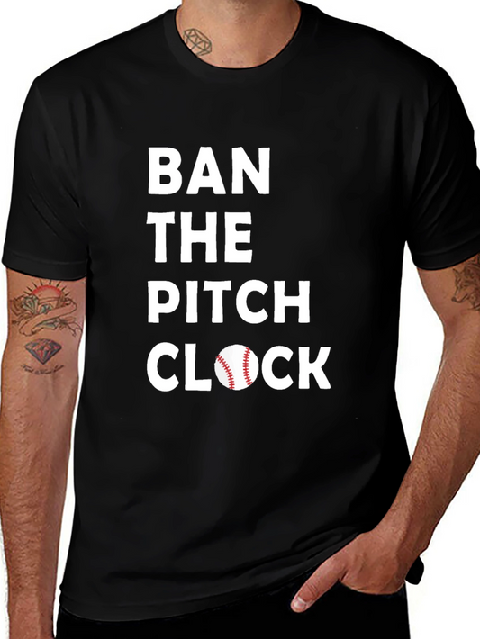 Ban the Pitch Clock Baseball T-Shirt