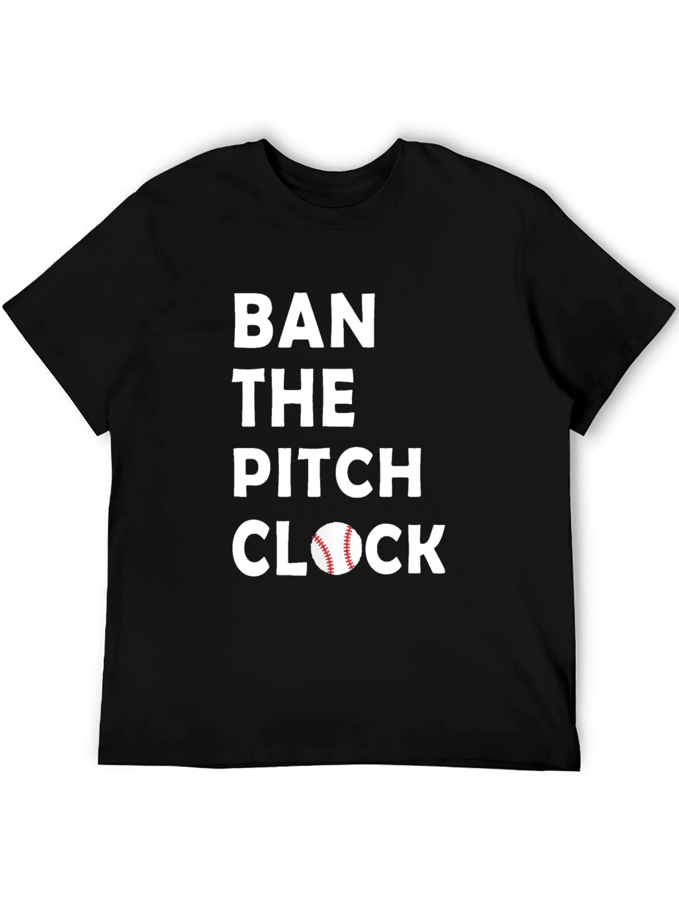 Ban the Pitch Clock Baseball T-Shirt