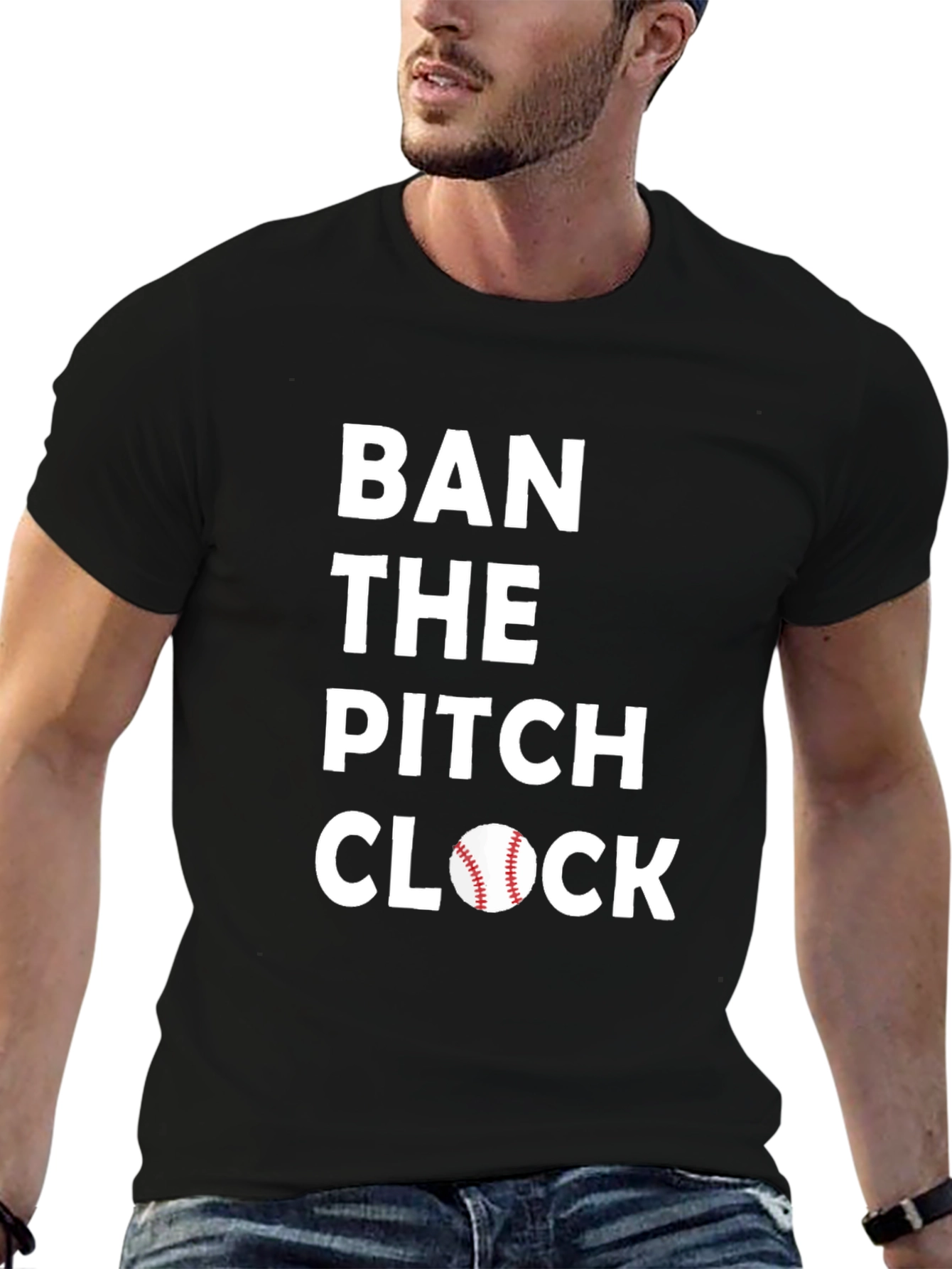Ban the Pitch Clock Baseball T-Shirt