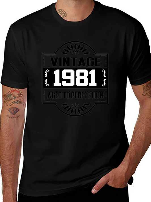 Vintage 1981 Aged To Perfection Graphic T-Shirt