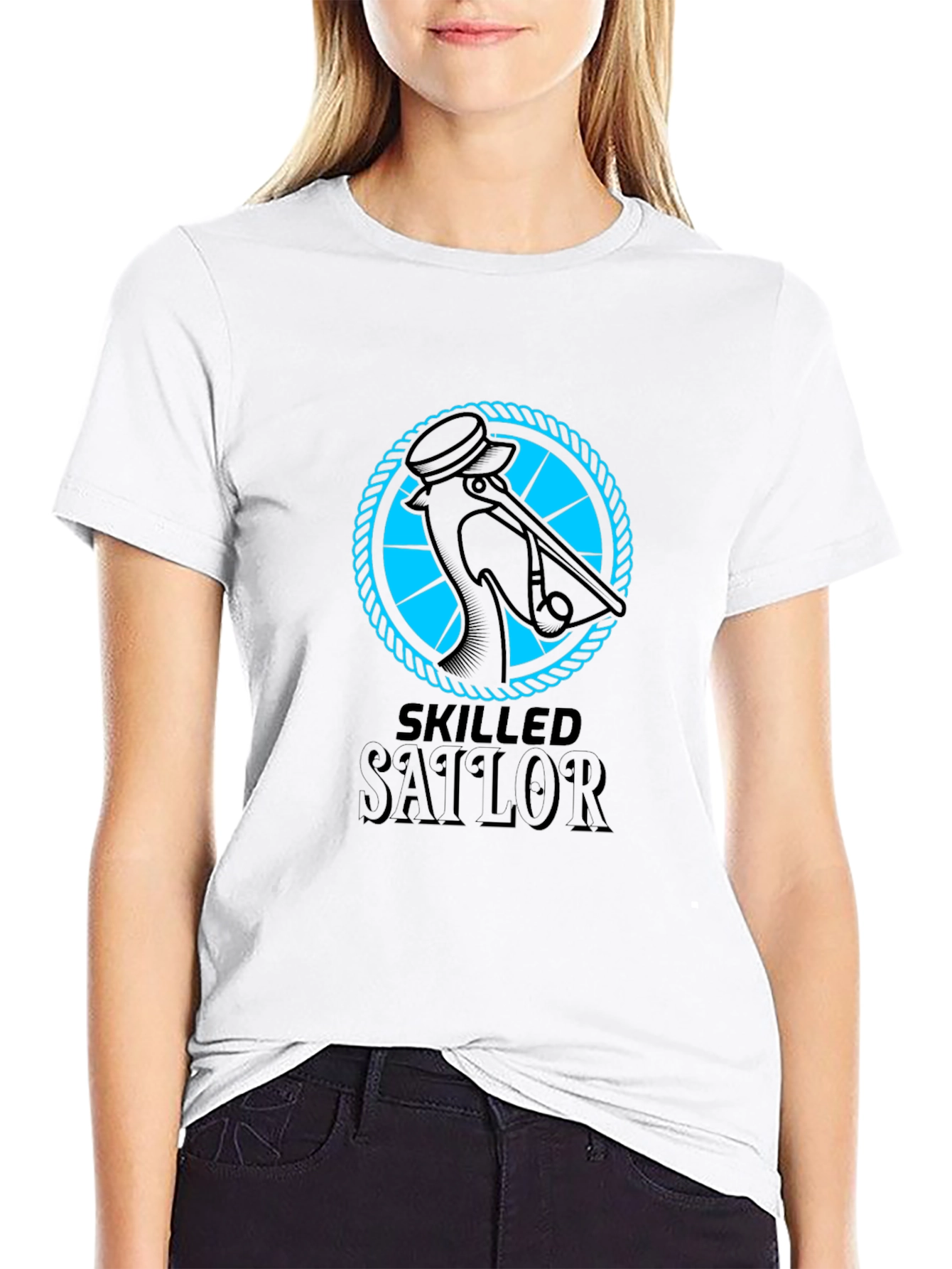 Skilled Sailor Graphic Tee - Black