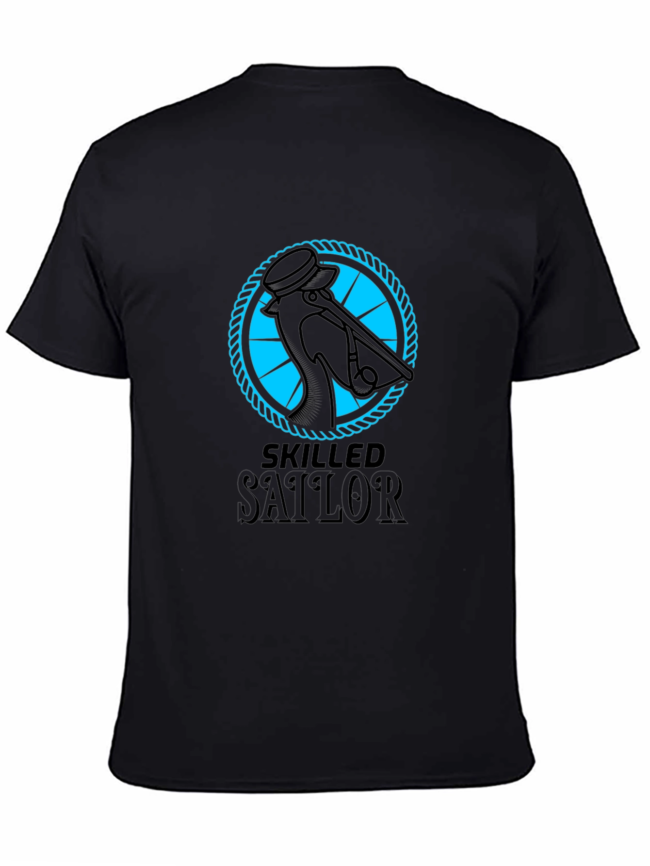 Skilled Sailor Graphic Tee - Black