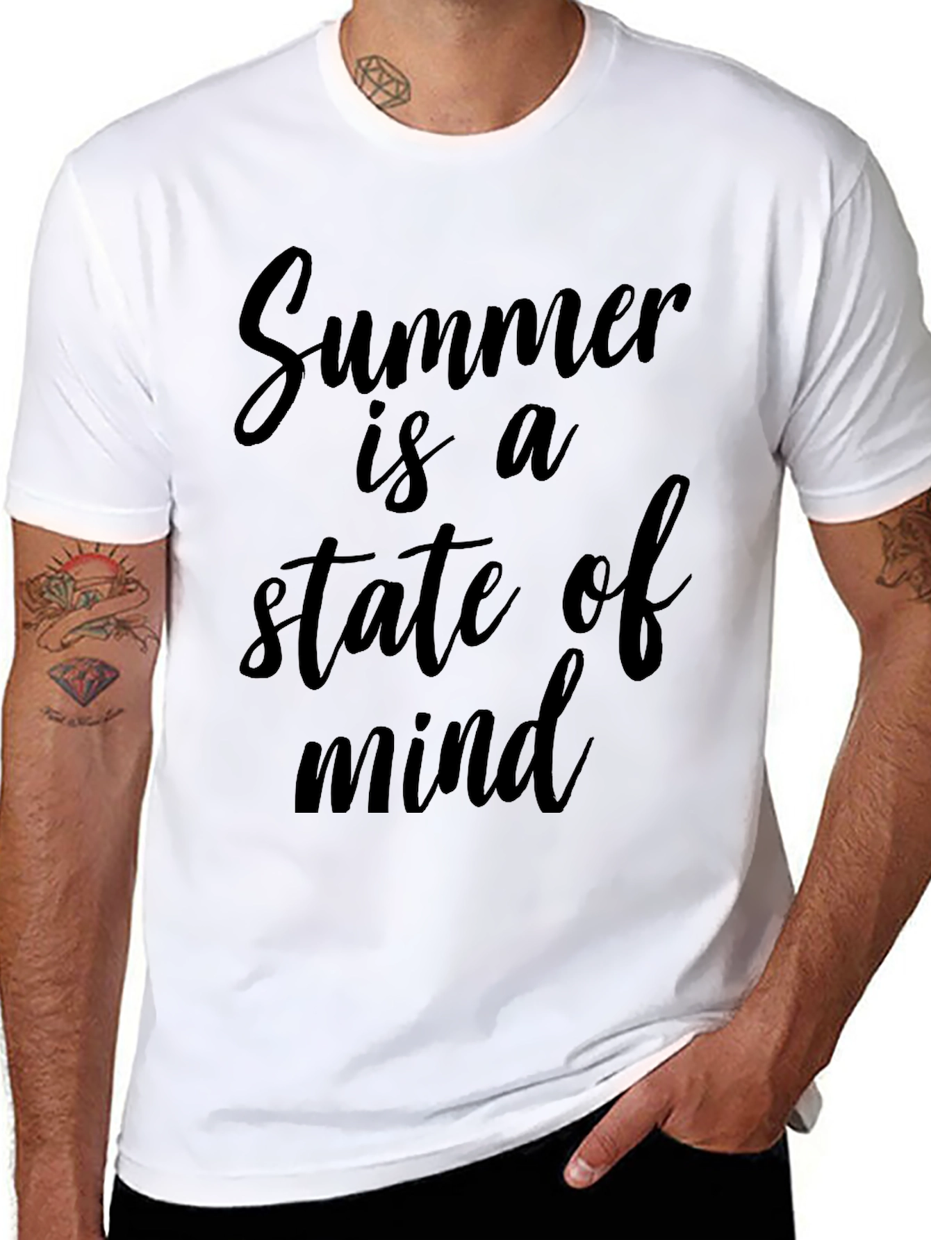 Summer State of Mind Black T-Shirt