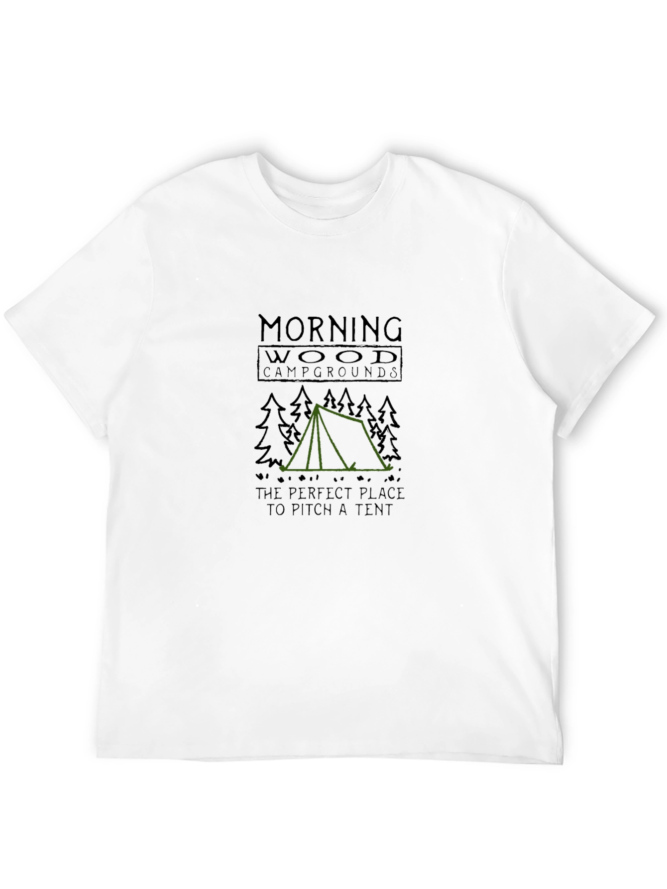 Morning Wood Campgrounds Funny Camping T-Shirt