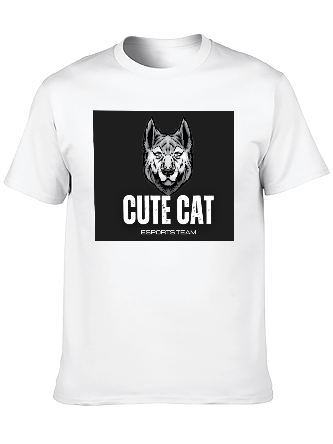 Cute Cat Esports Team Graphic T-Shirt