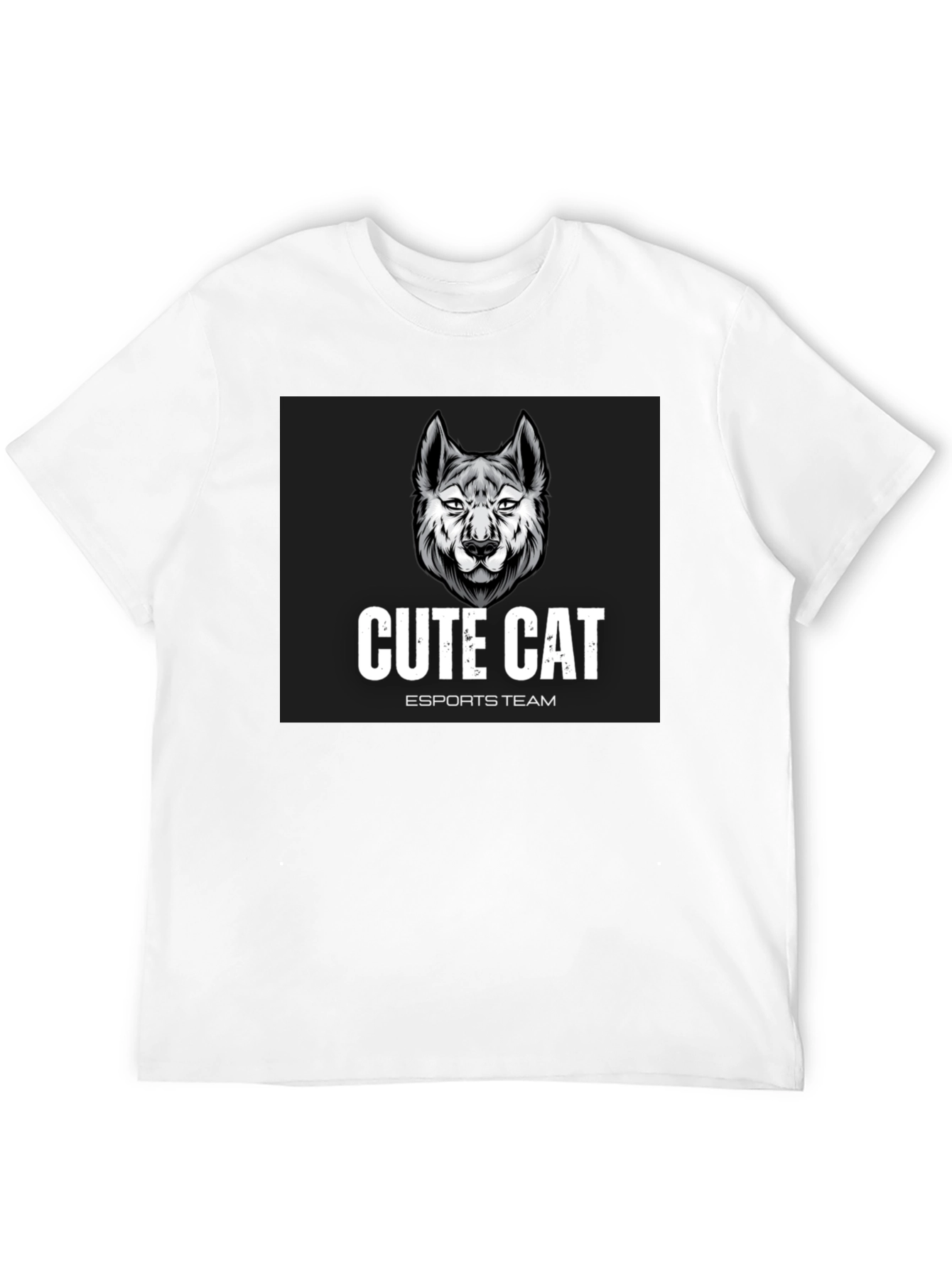 Cute Cat Esports Team Graphic T-Shirt