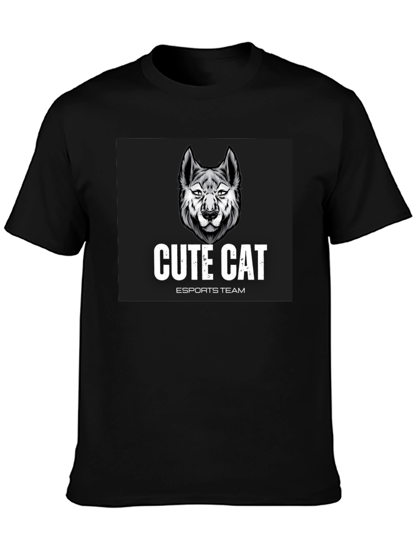 Cute Cat Esports Team Graphic T-Shirt