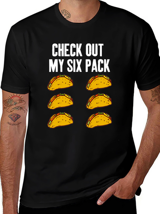 Taco Six Pack T-Shirt - Funny Graphic Tee