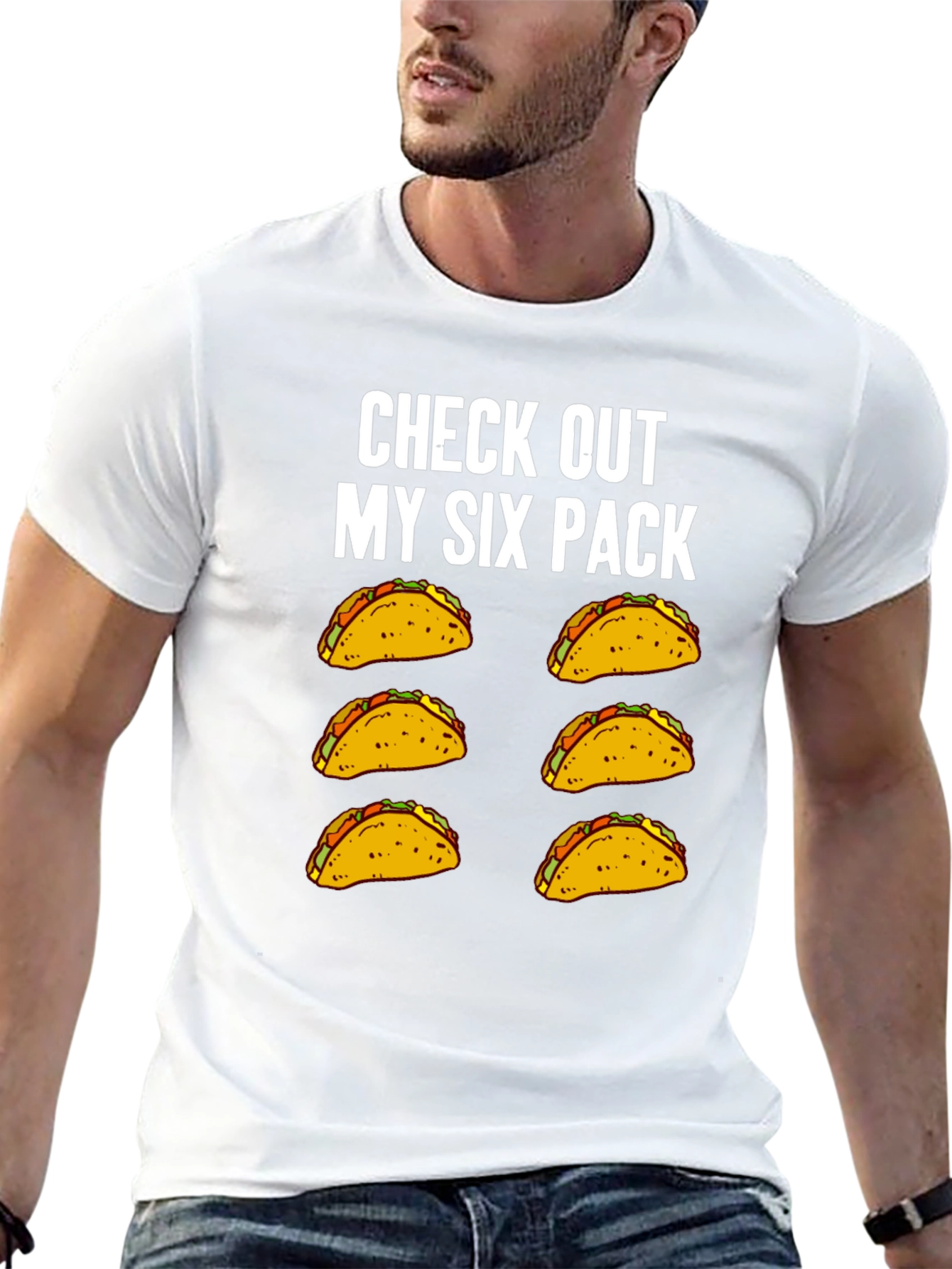 Taco Six Pack T-Shirt - Funny Graphic Tee