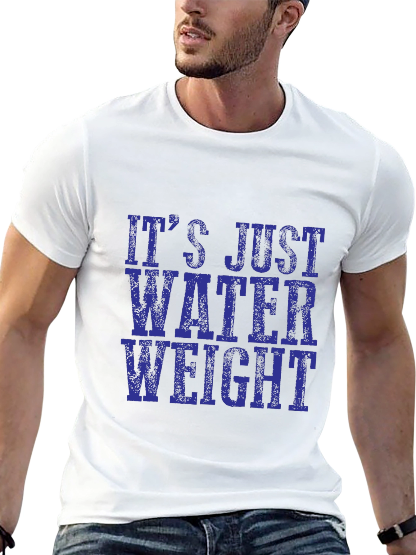 Its Just Water Weight Black T-Shirt