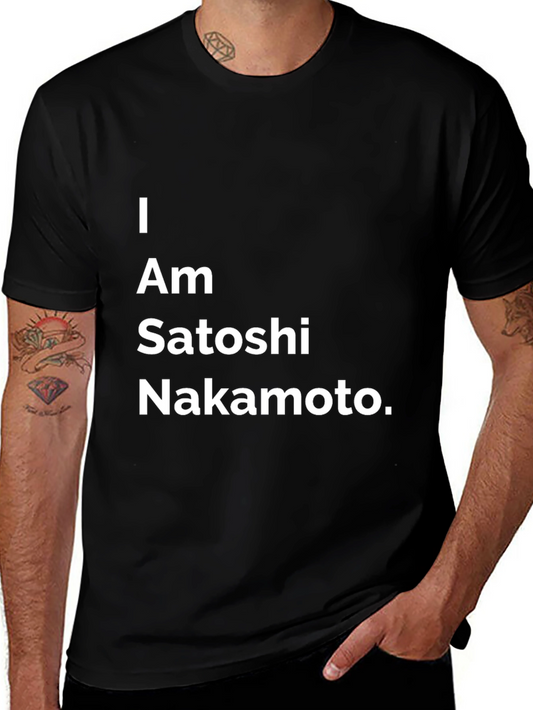 I Am Satoshi Nakamoto Black T-Shirt
