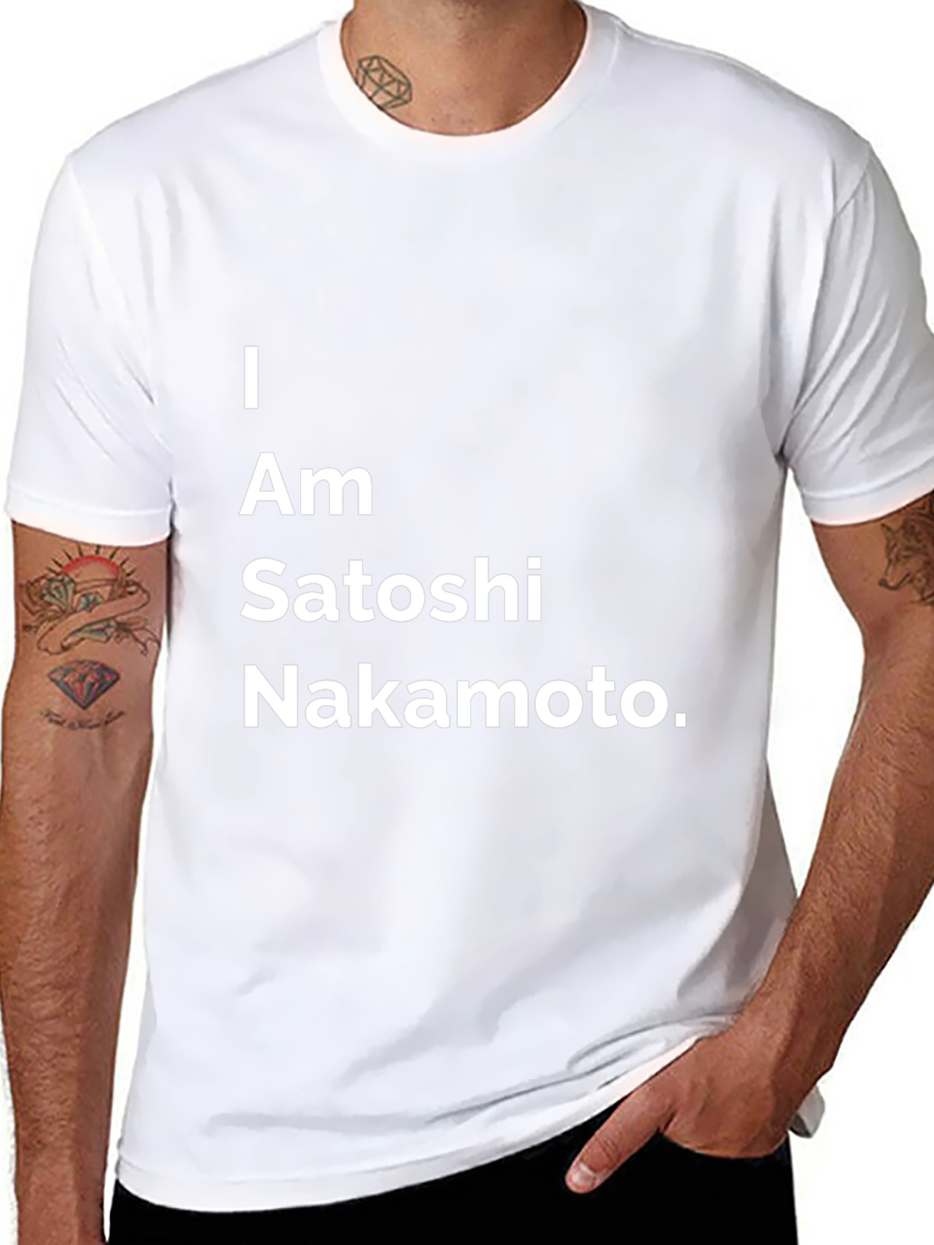 I Am Satoshi Nakamoto Black T-Shirt