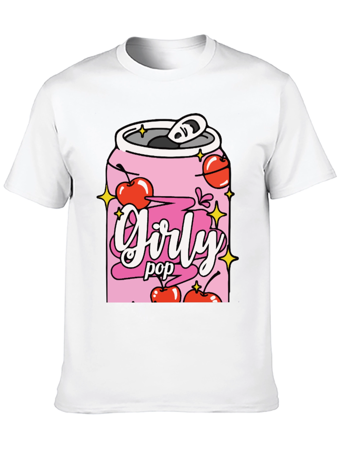 Girly Pop Black Graphic Tee