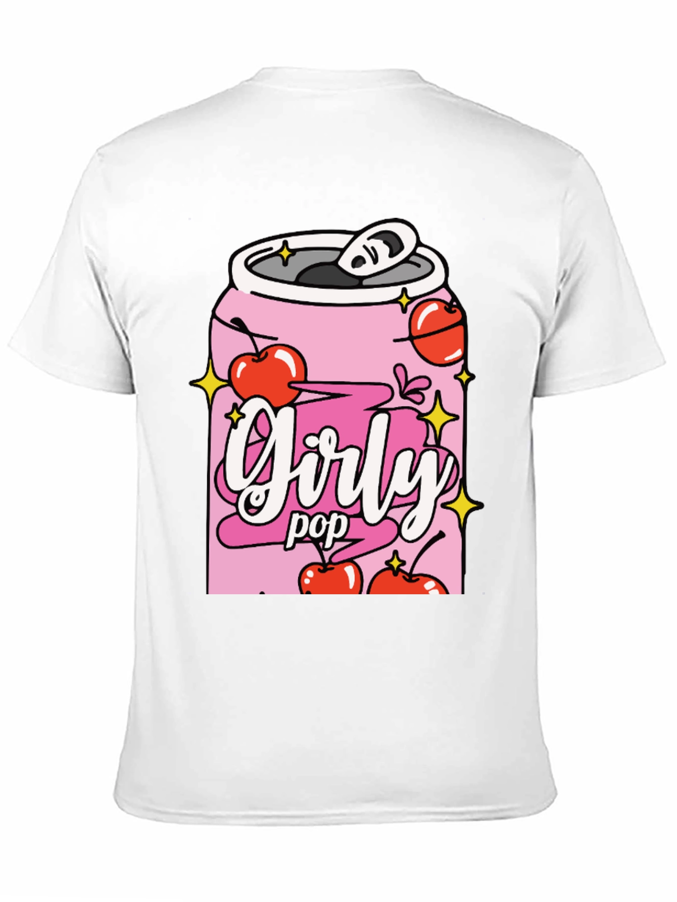 Girly Pop Black Graphic Tee