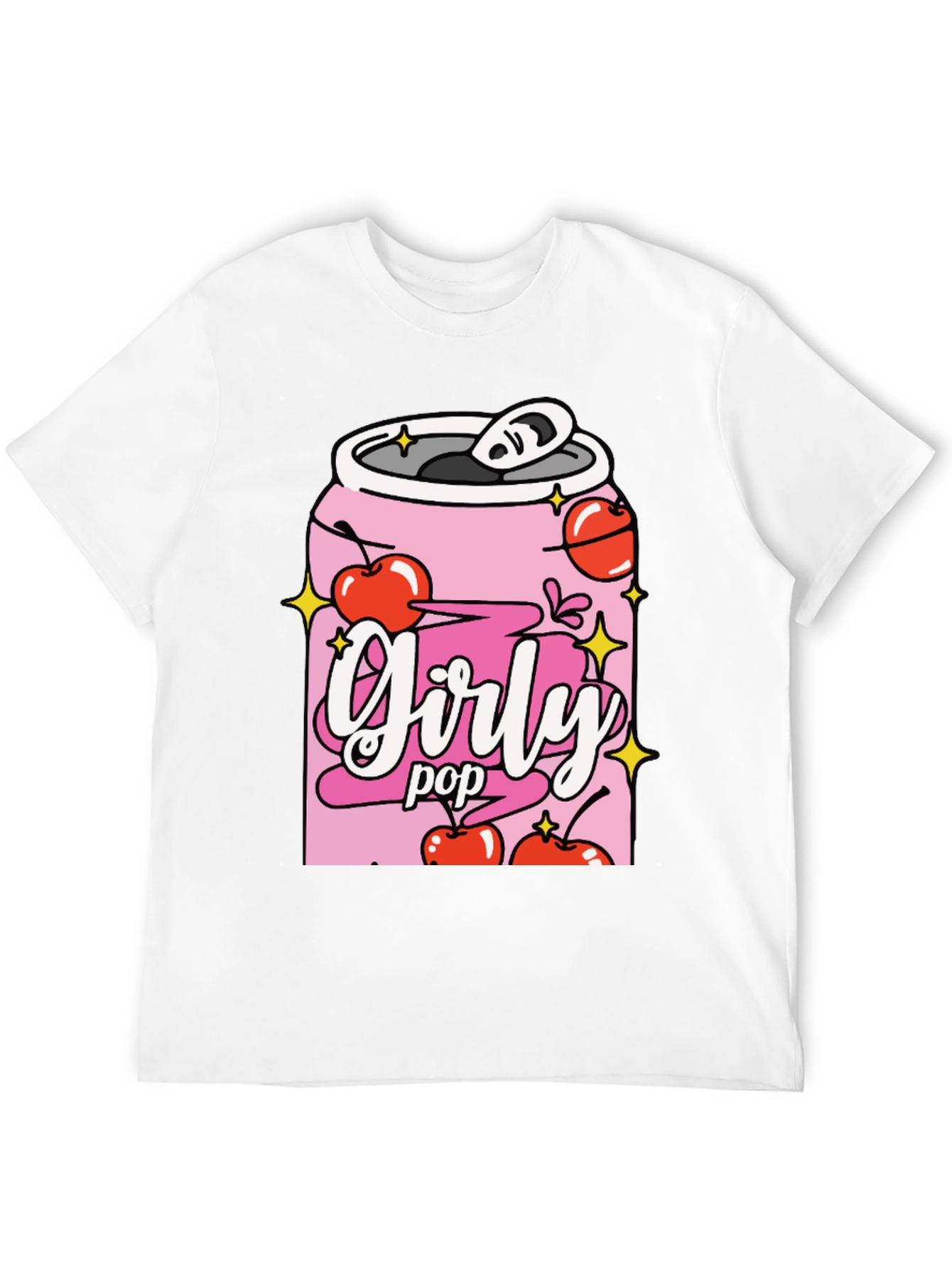 Girly Pop Black Graphic Tee