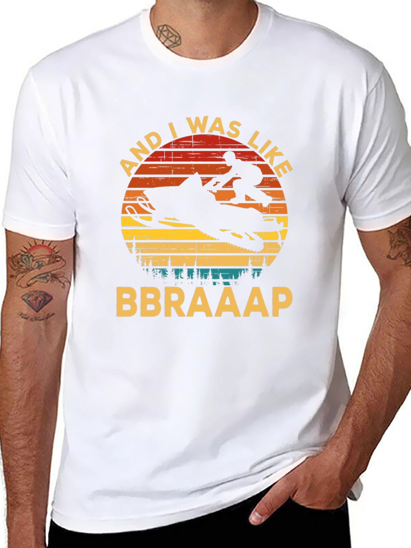 Snowmobile And I Was Like BBRAAAP T-Shirt
