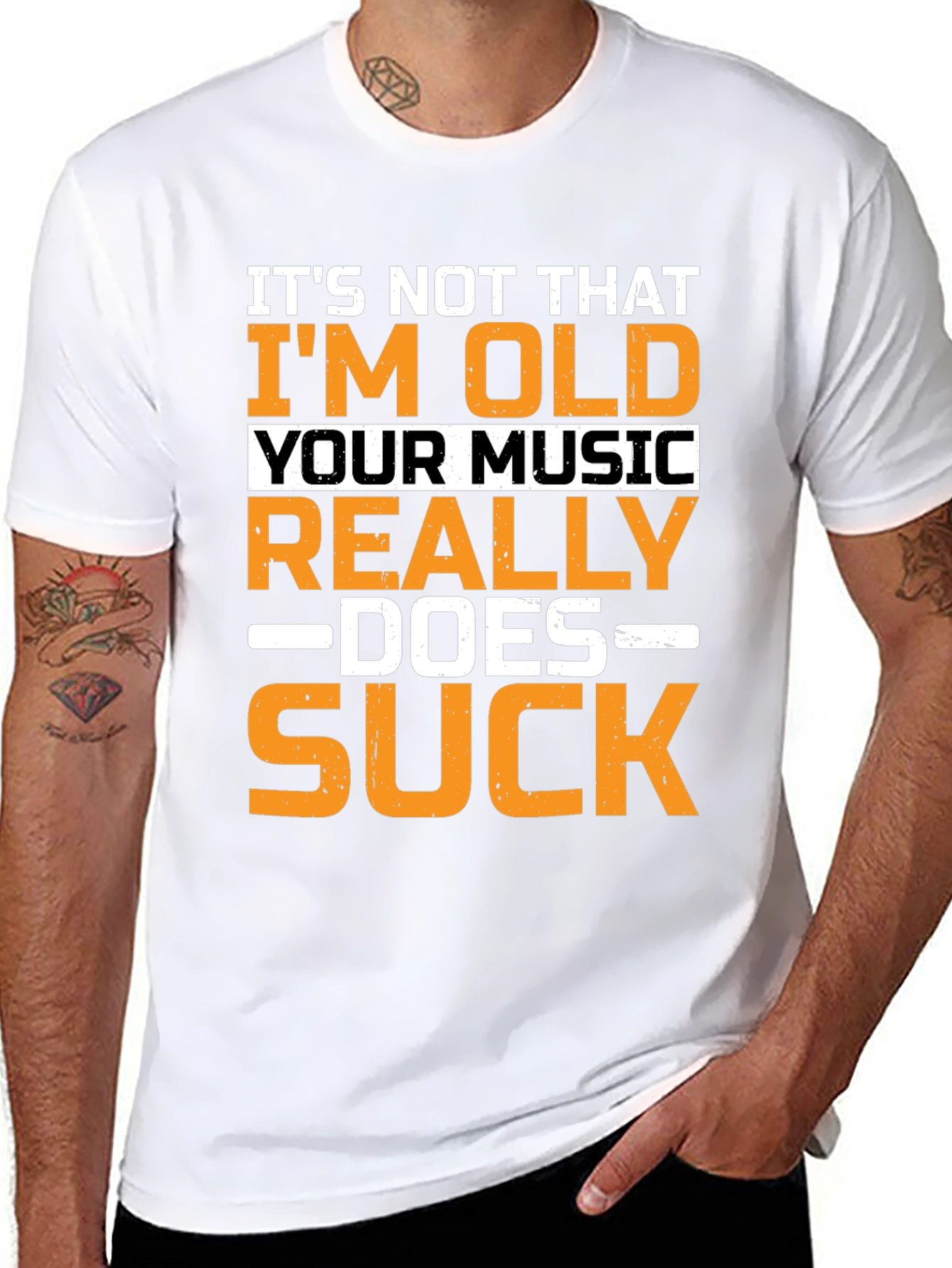 Funny Old Music Sucks T-Shirt