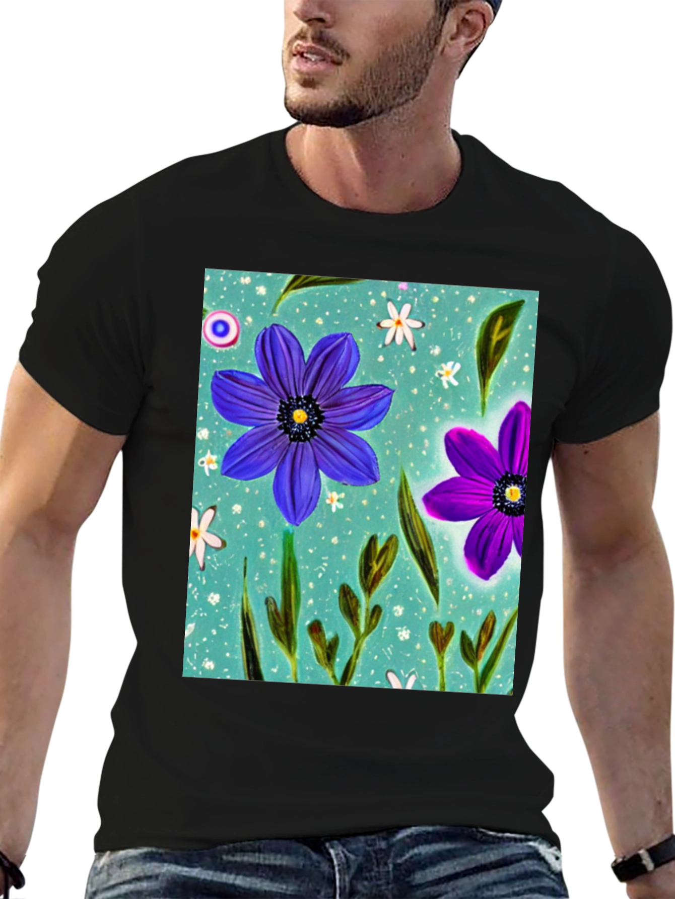 Floral Design T-Shirt