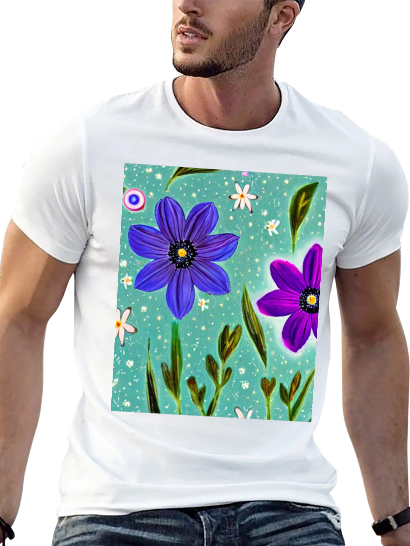 Floral Design T-Shirt