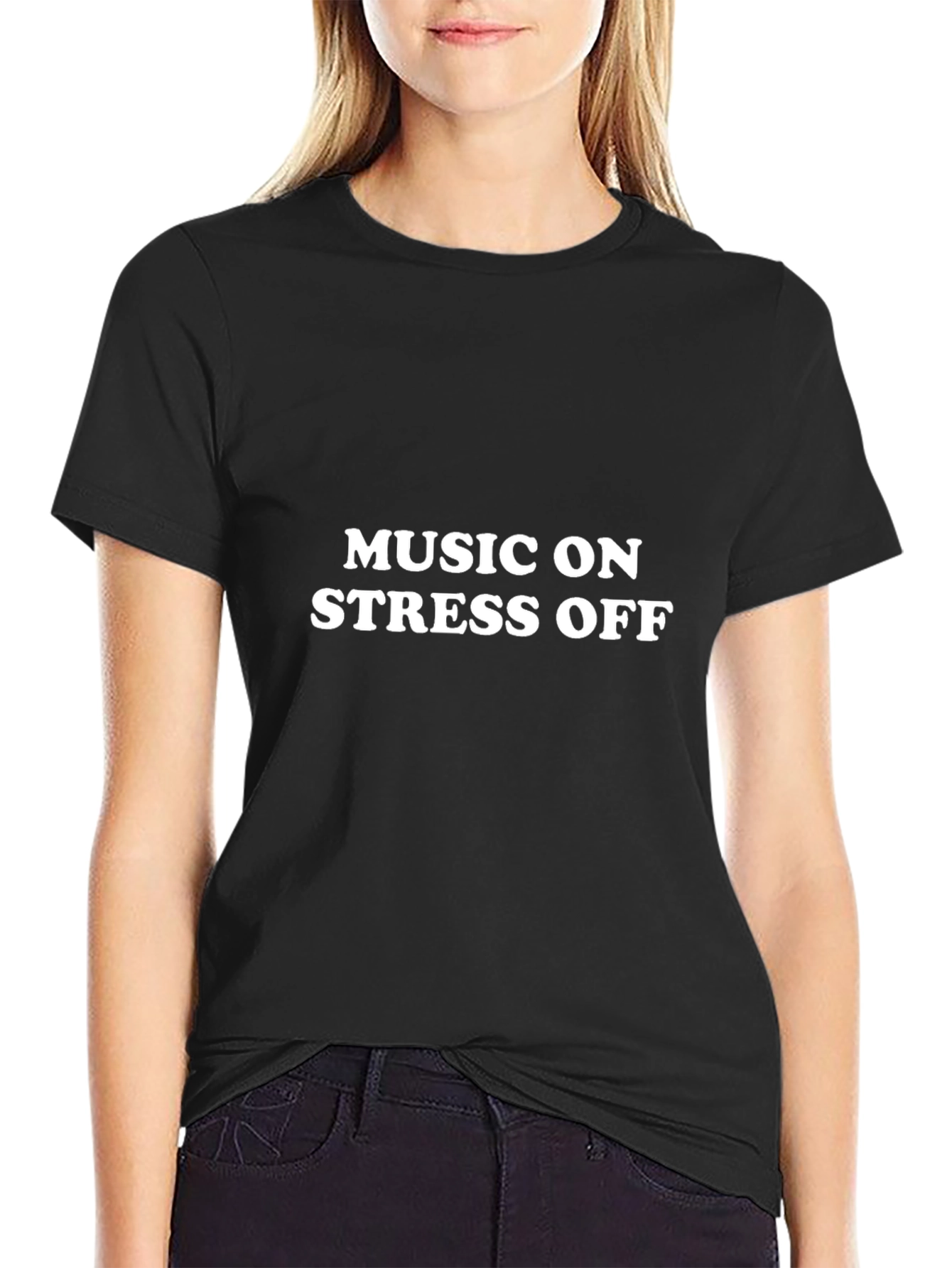 Music On Stress Off Graphic T-Shirt