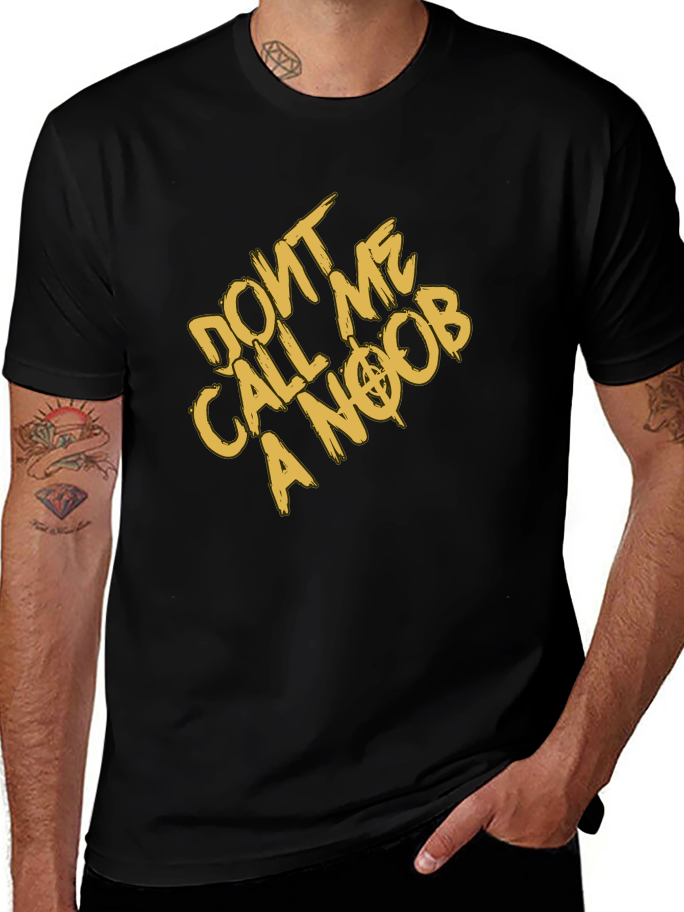 Dont Call Me A Noob Black T-Shirt