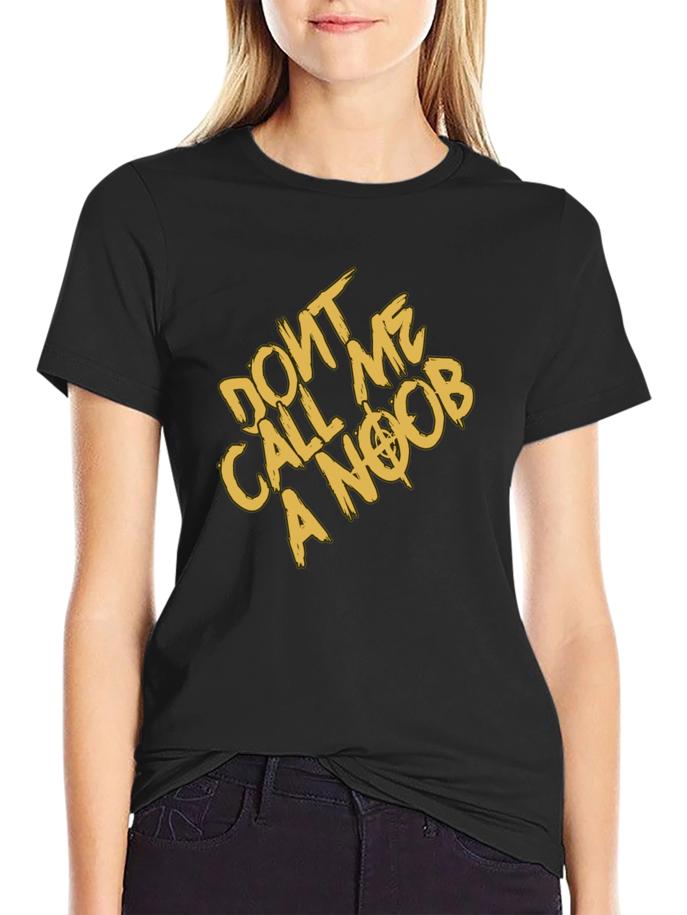Dont Call Me A Noob Black T-Shirt