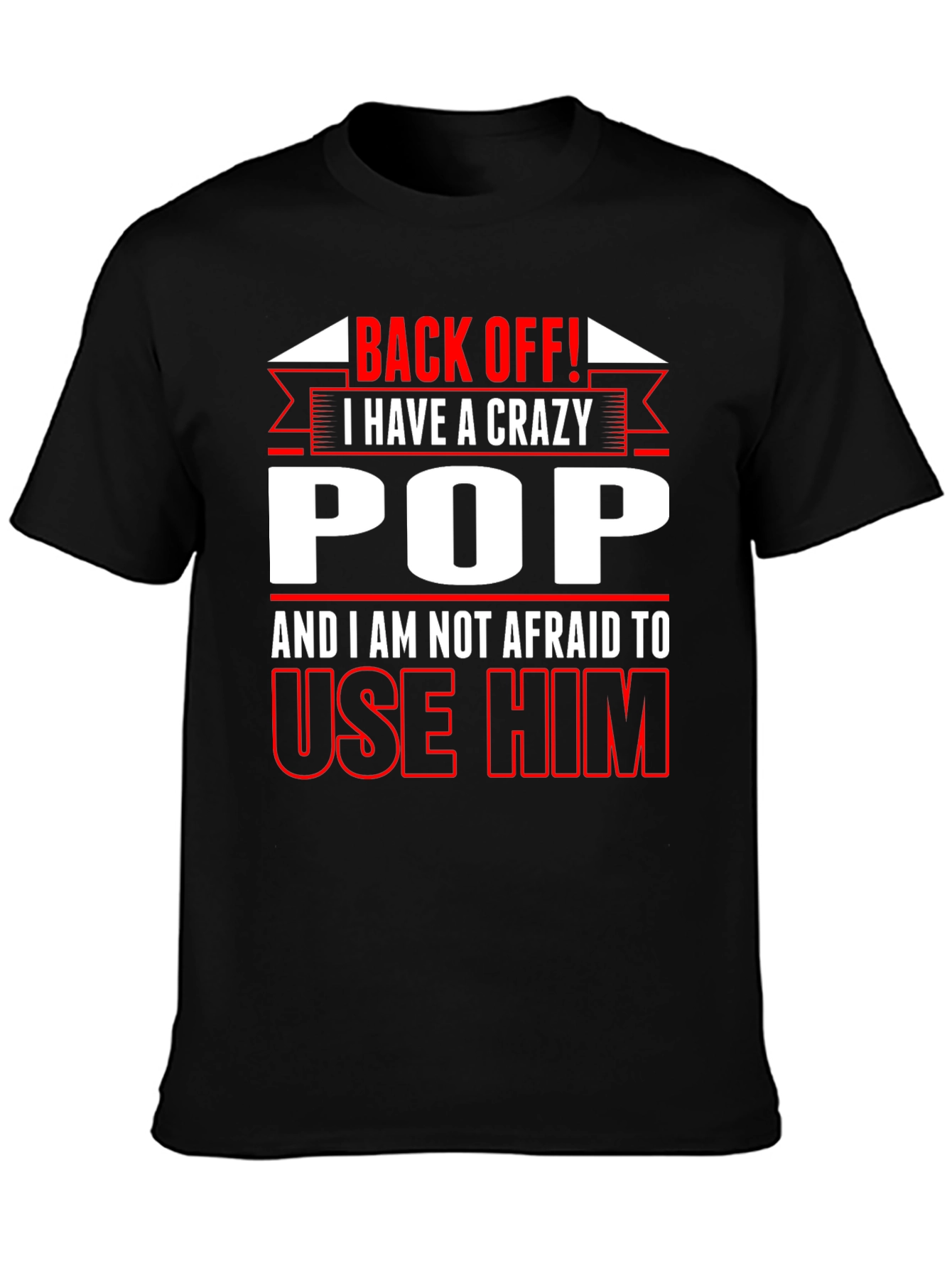 Crazy Pop Graphic T-Shirt - Back Off!