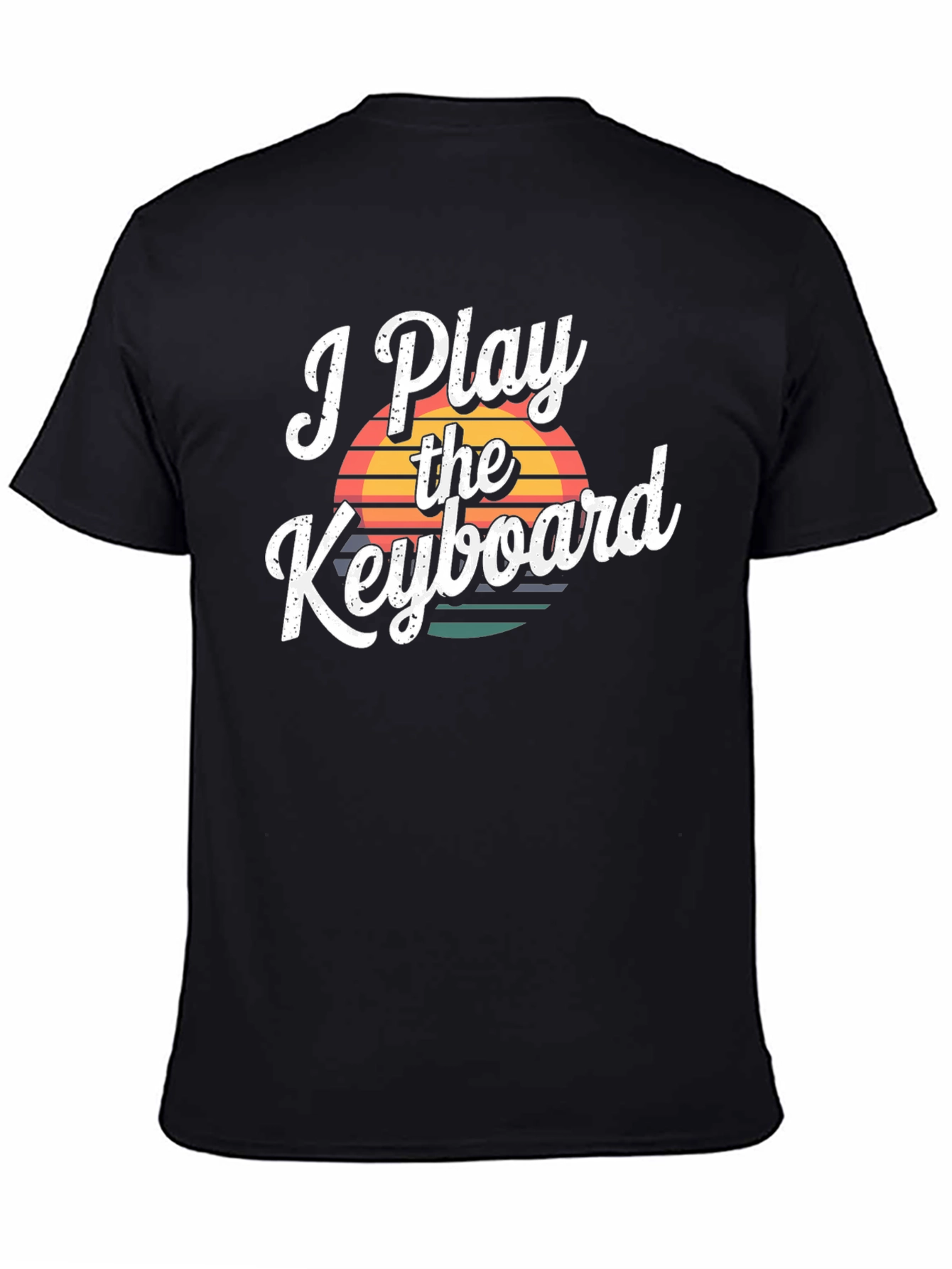 I Play the Keyboard Black T-Shirt
