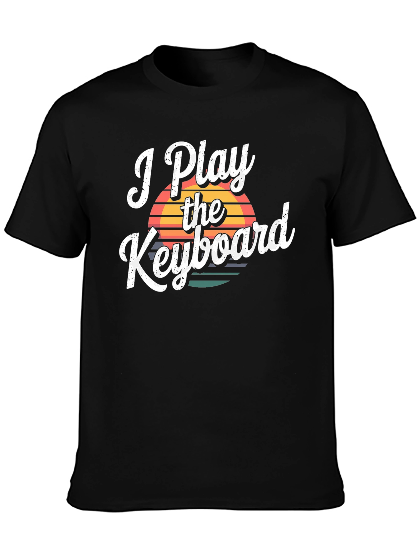 I Play the Keyboard Black T-Shirt