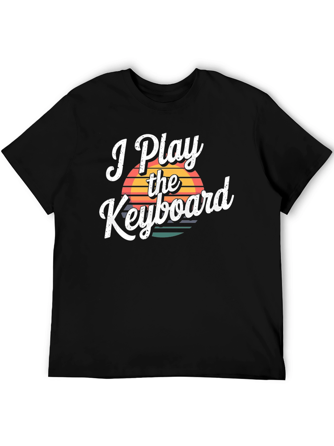 I Play the Keyboard Black T-Shirt