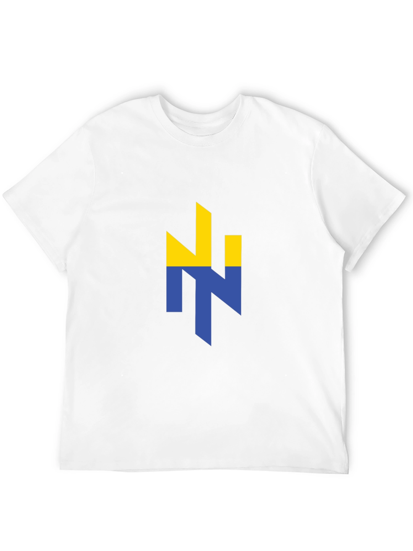 Ukraine Flag Logo Black Graphic T-Shirt
