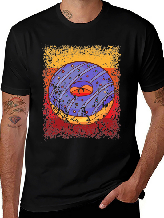 Donut Graphic T-Shirt - Edgy Streetwear Style