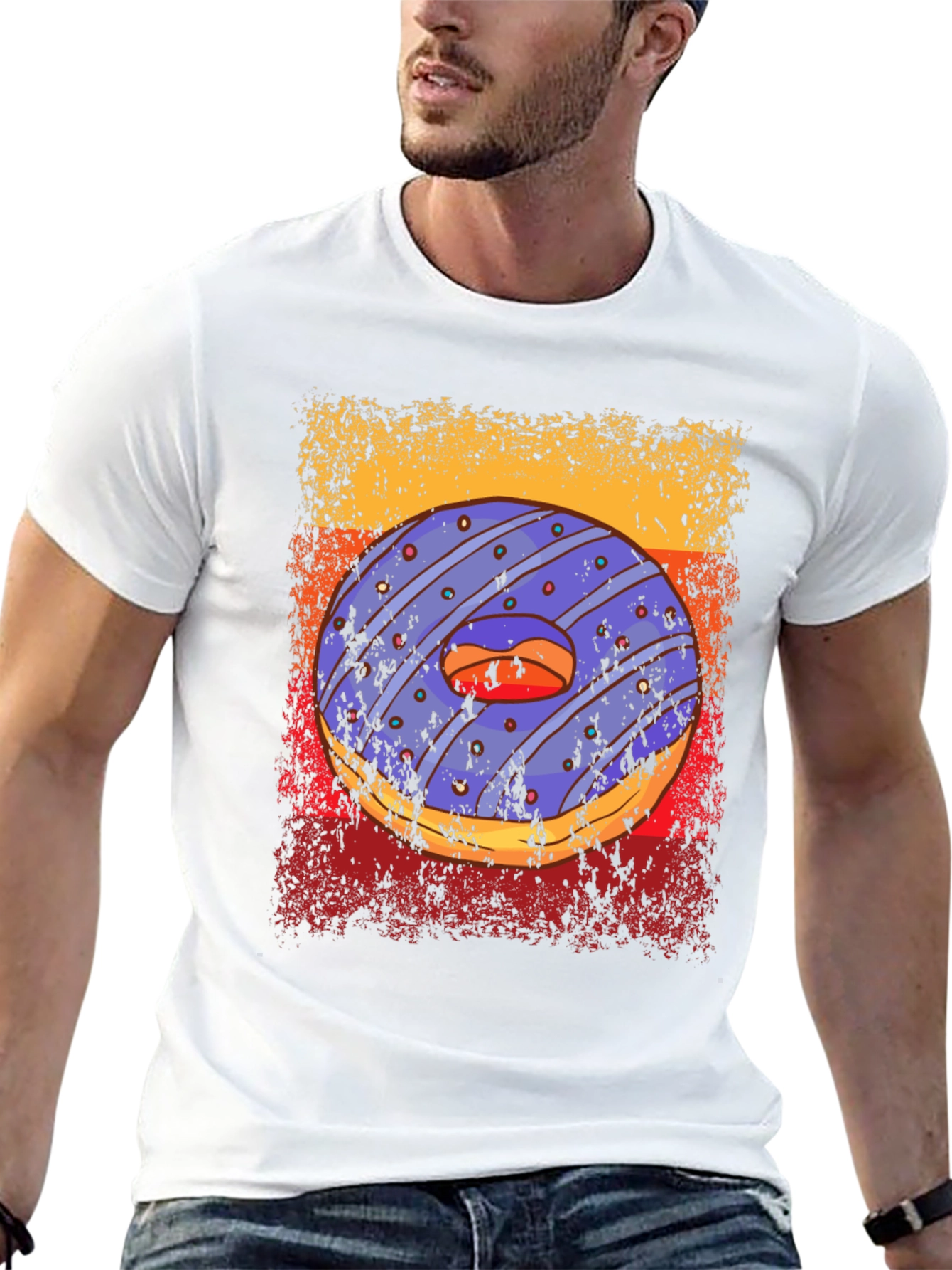 Donut Graphic T-Shirt - Edgy Streetwear Style