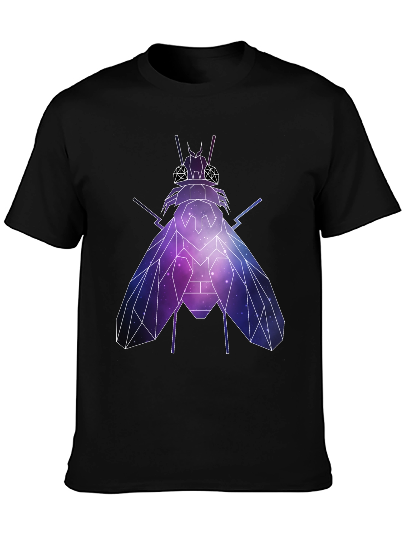 Geometric Galaxy Fly Graphic T-Shirt