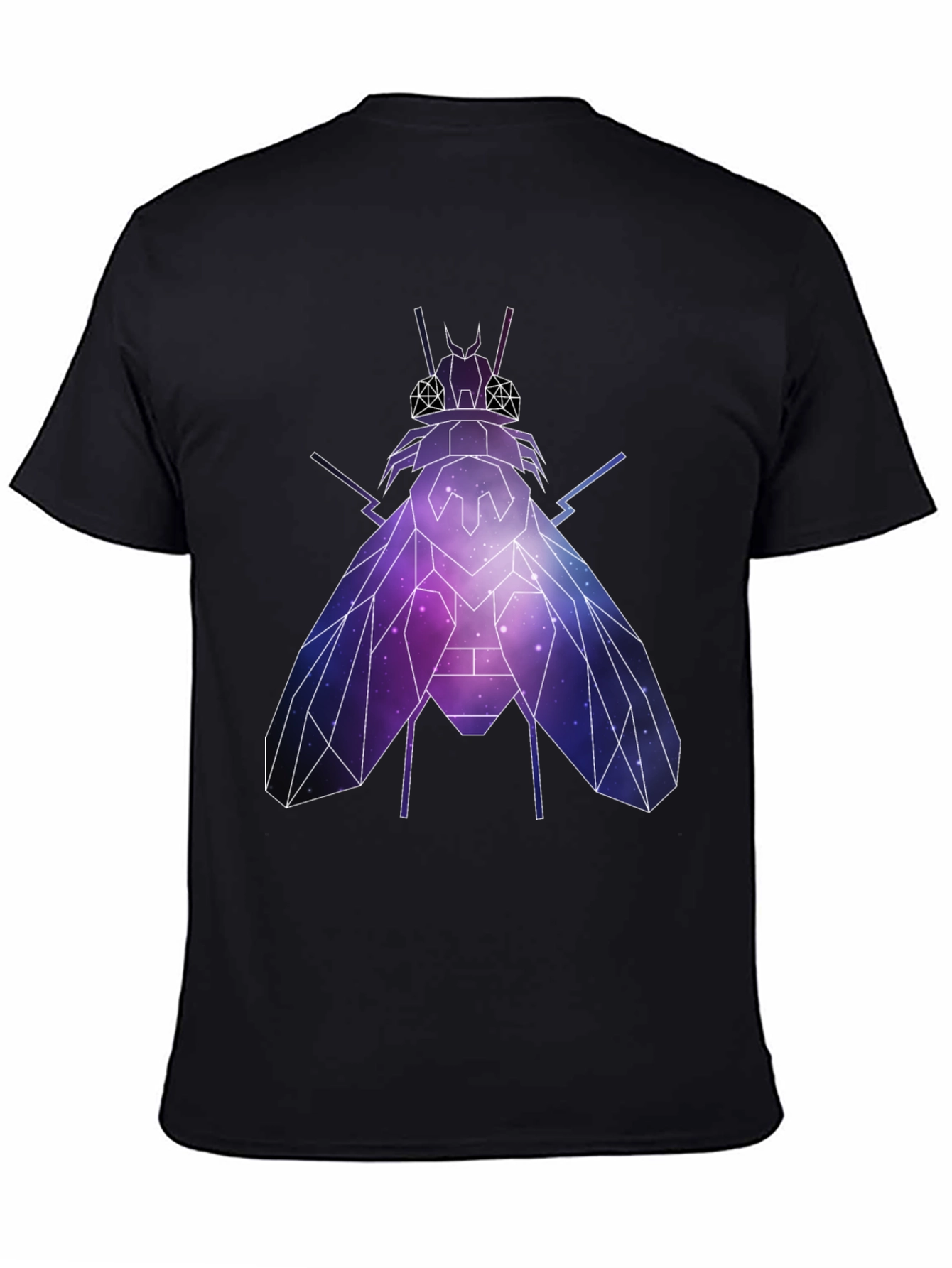 Geometric Galaxy Fly Graphic T-Shirt
