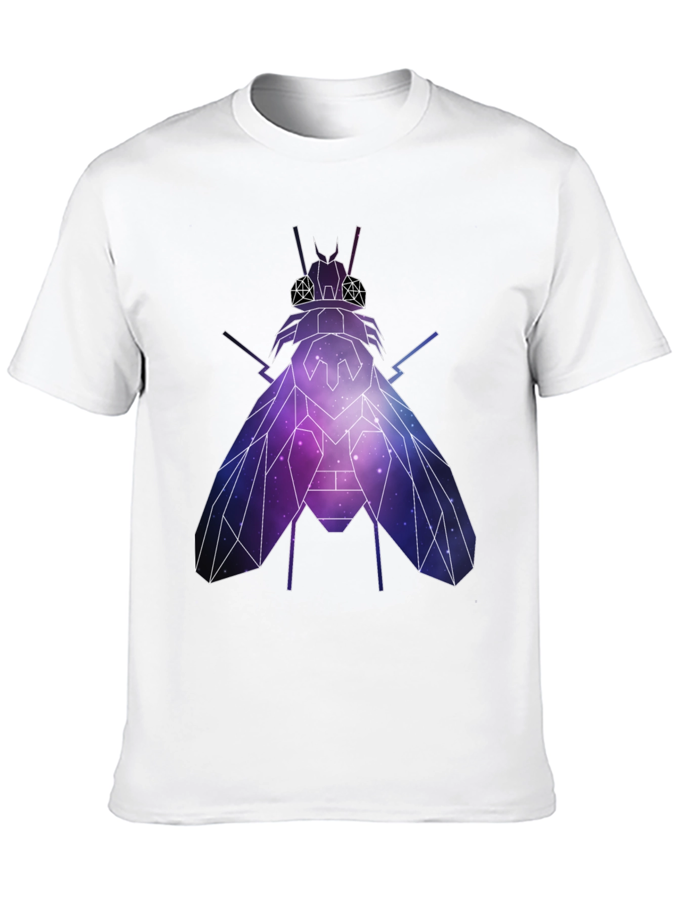 Geometric Galaxy Fly Graphic T-Shirt