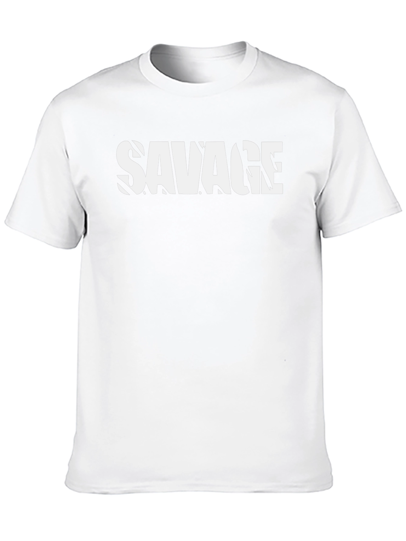 Savage Print Black Graphic Tee - Cool Casual Style