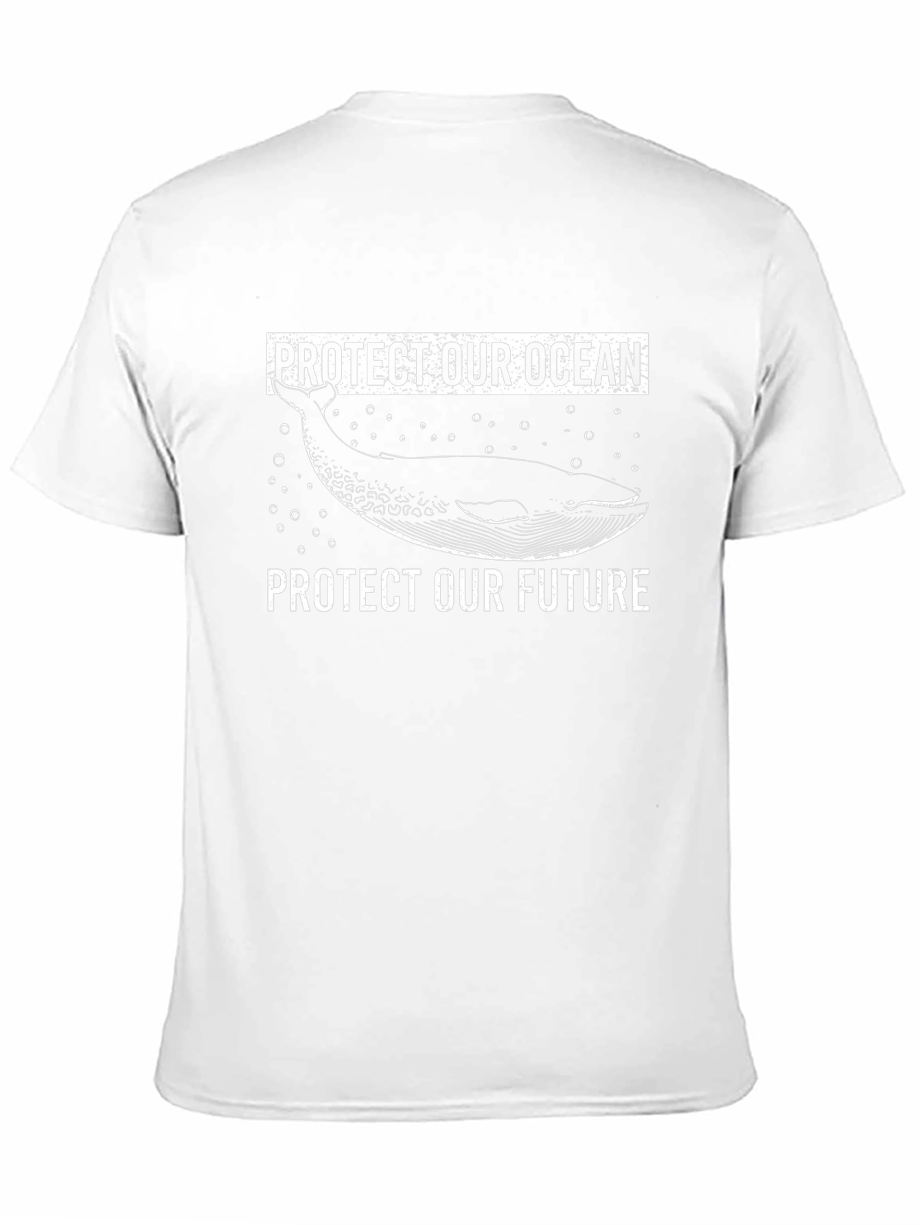 Protect Our Ocean Whale Graphic Tee - Black