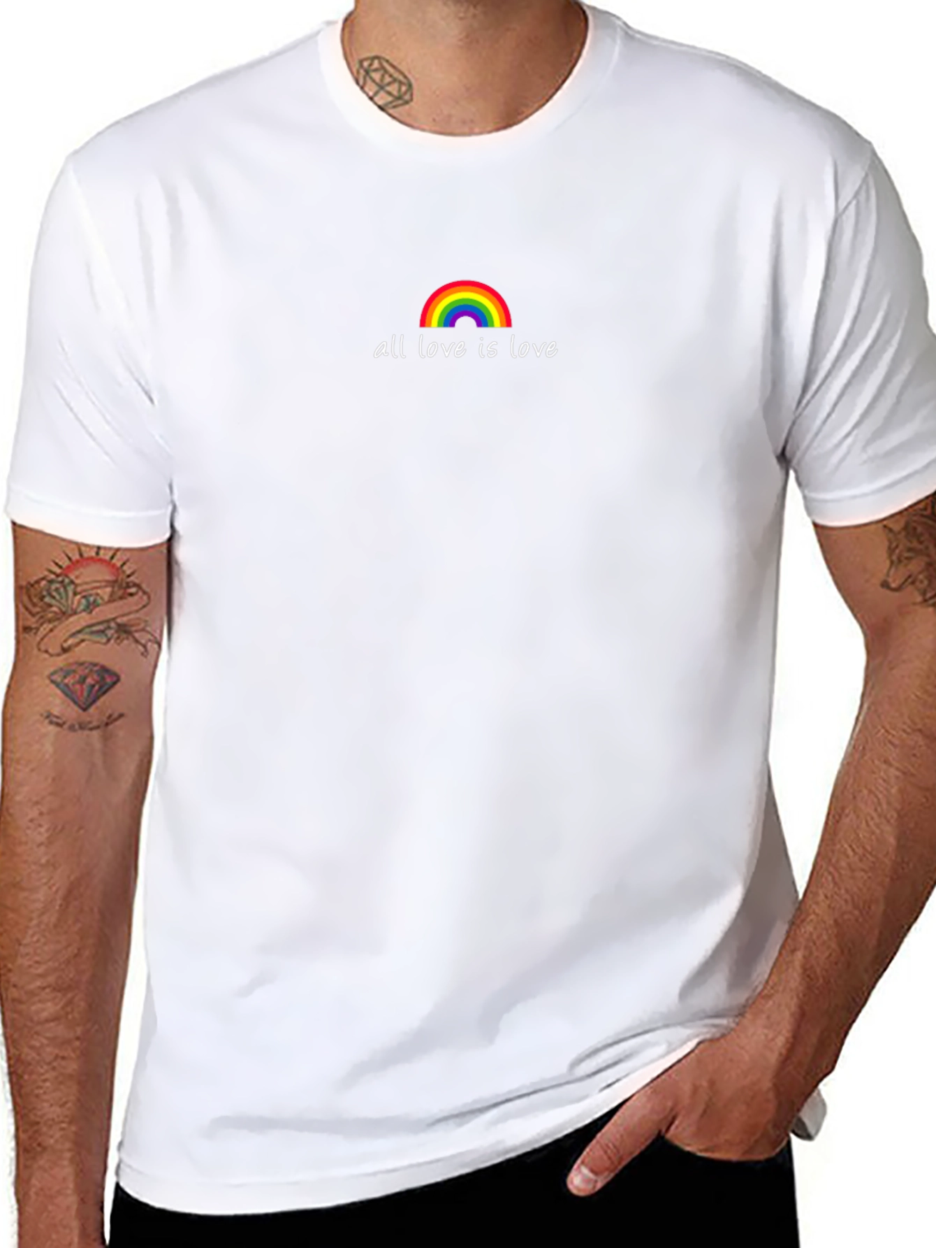 All Love is Love Rainbow Graphic Tee