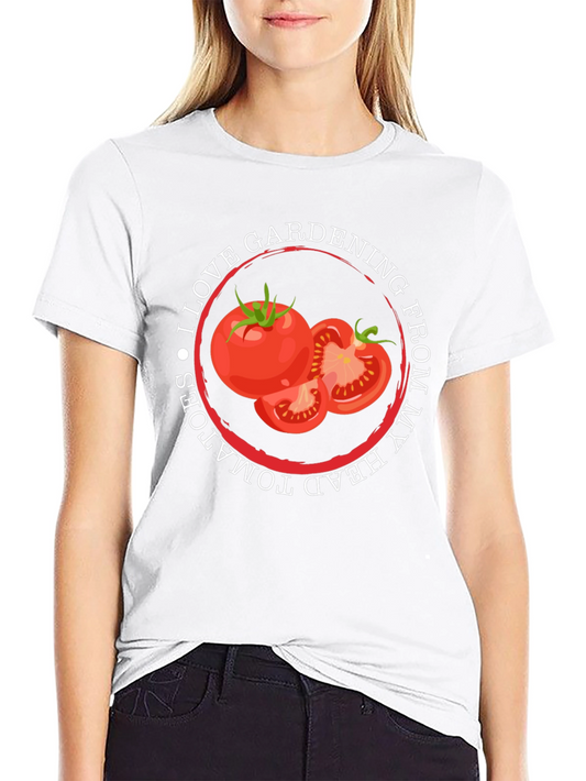 Tomato Gardening T-Shirt: I Love Gardening From My Head Tomatoes